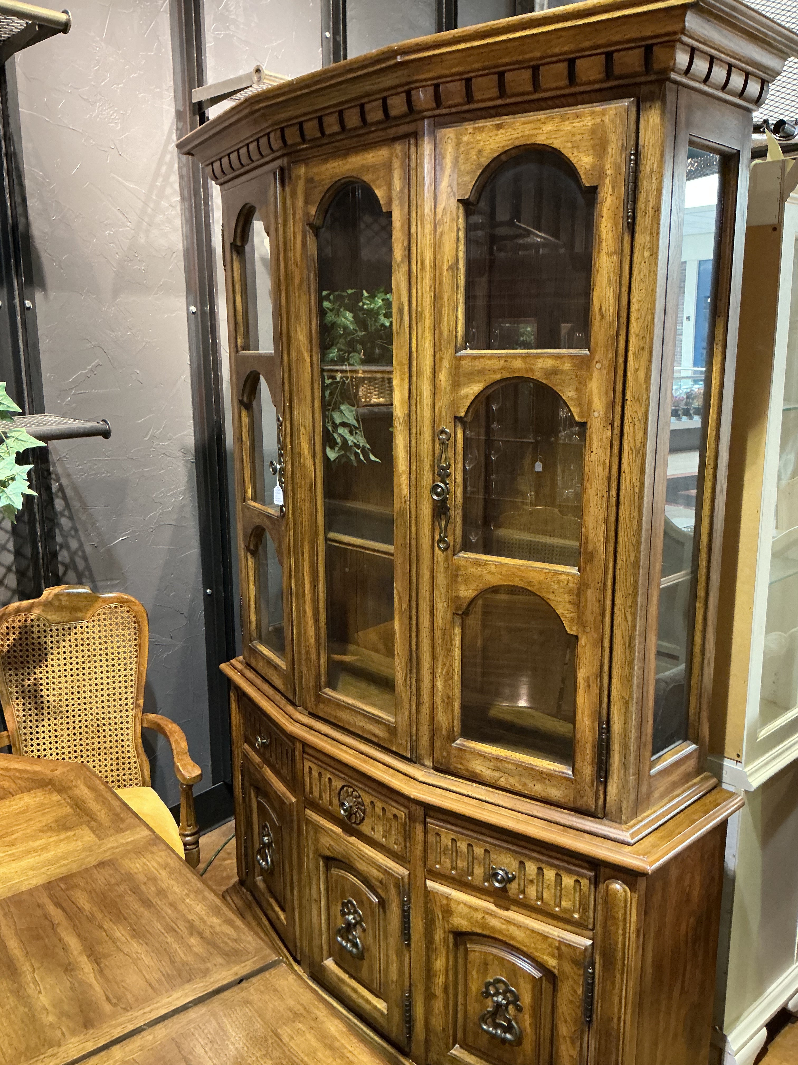 Mahogany dining set with china cabinet
