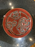 Bombay decorative embossed ceramic charger plate