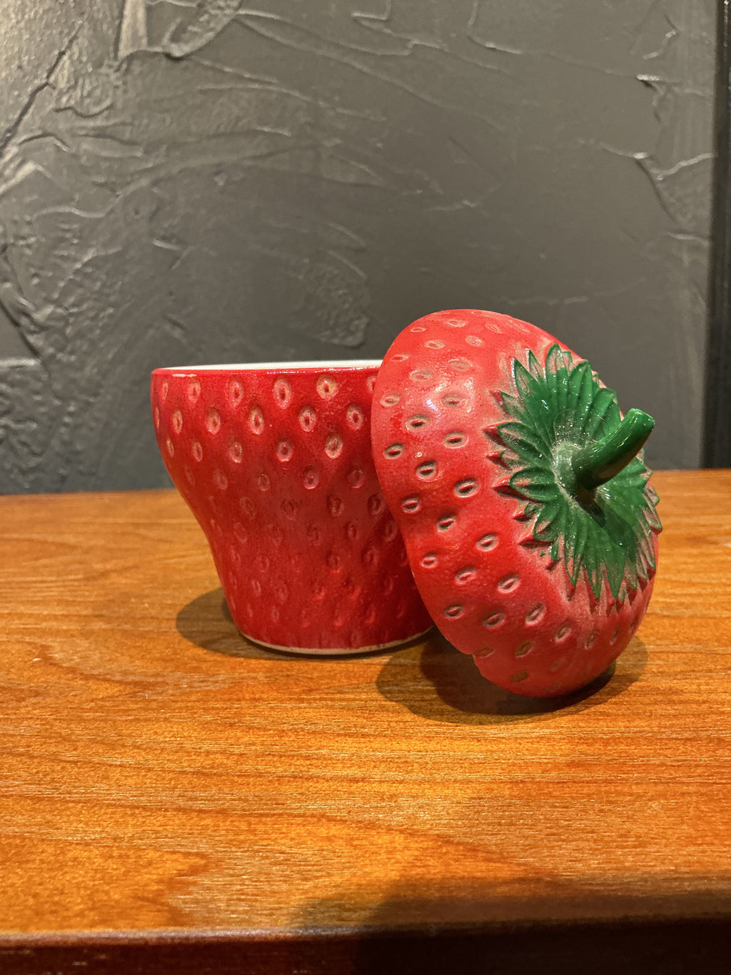 Strawberry shaped  container