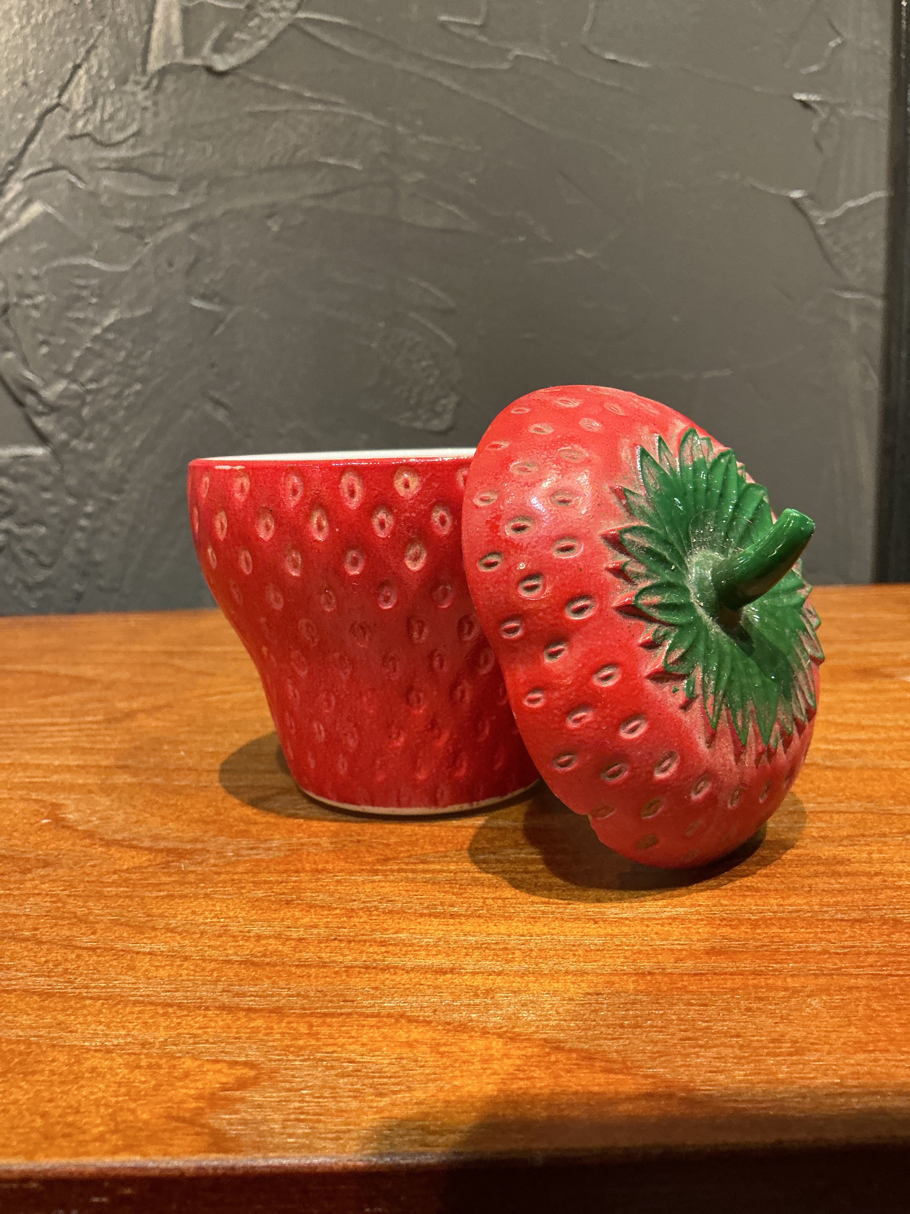 Strawberry shaped  container