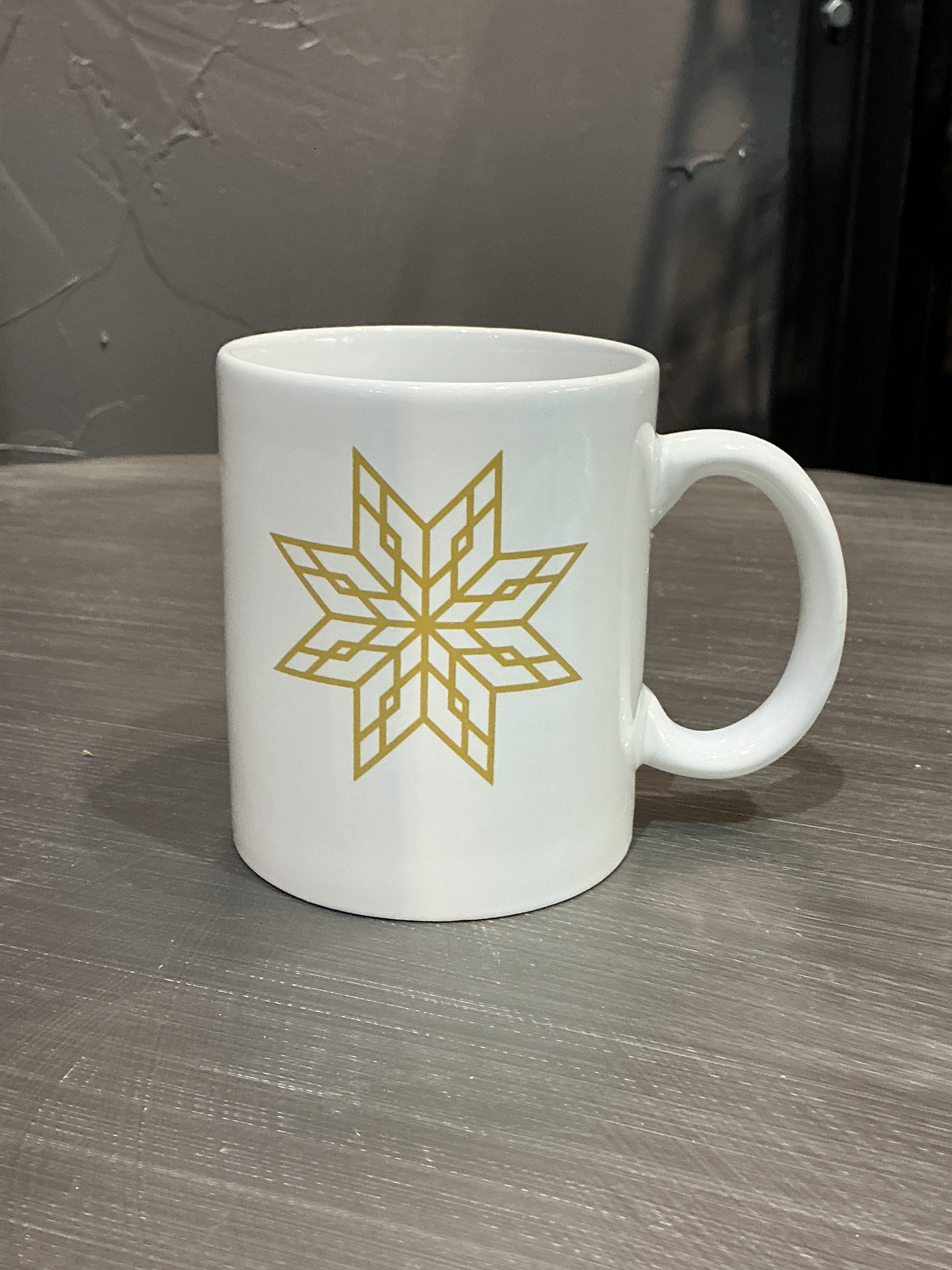 Golden star mug