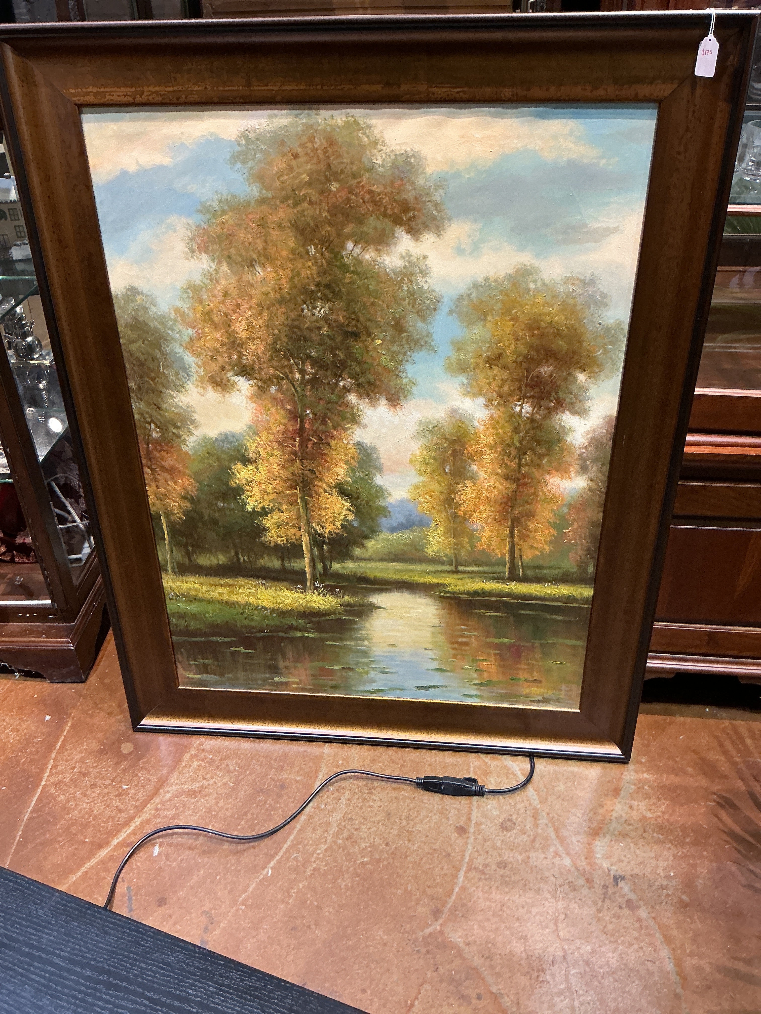 Framed item, landscape painting