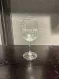 Tres Rojas wine glasses