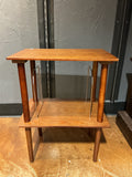 Mid-century magazine rack end table