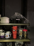 Black plastic pot