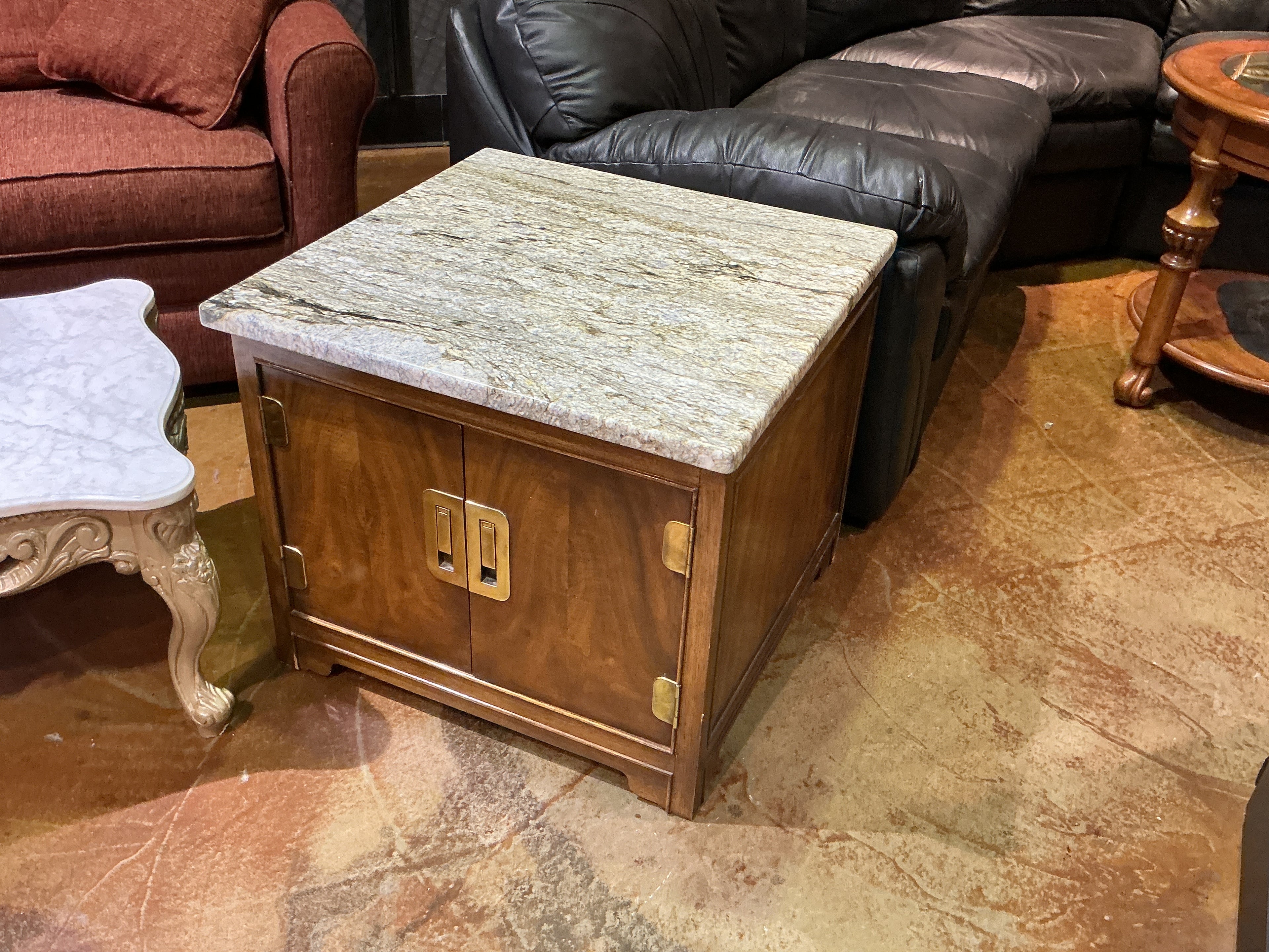Marble top end tables