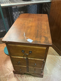 Wood side table