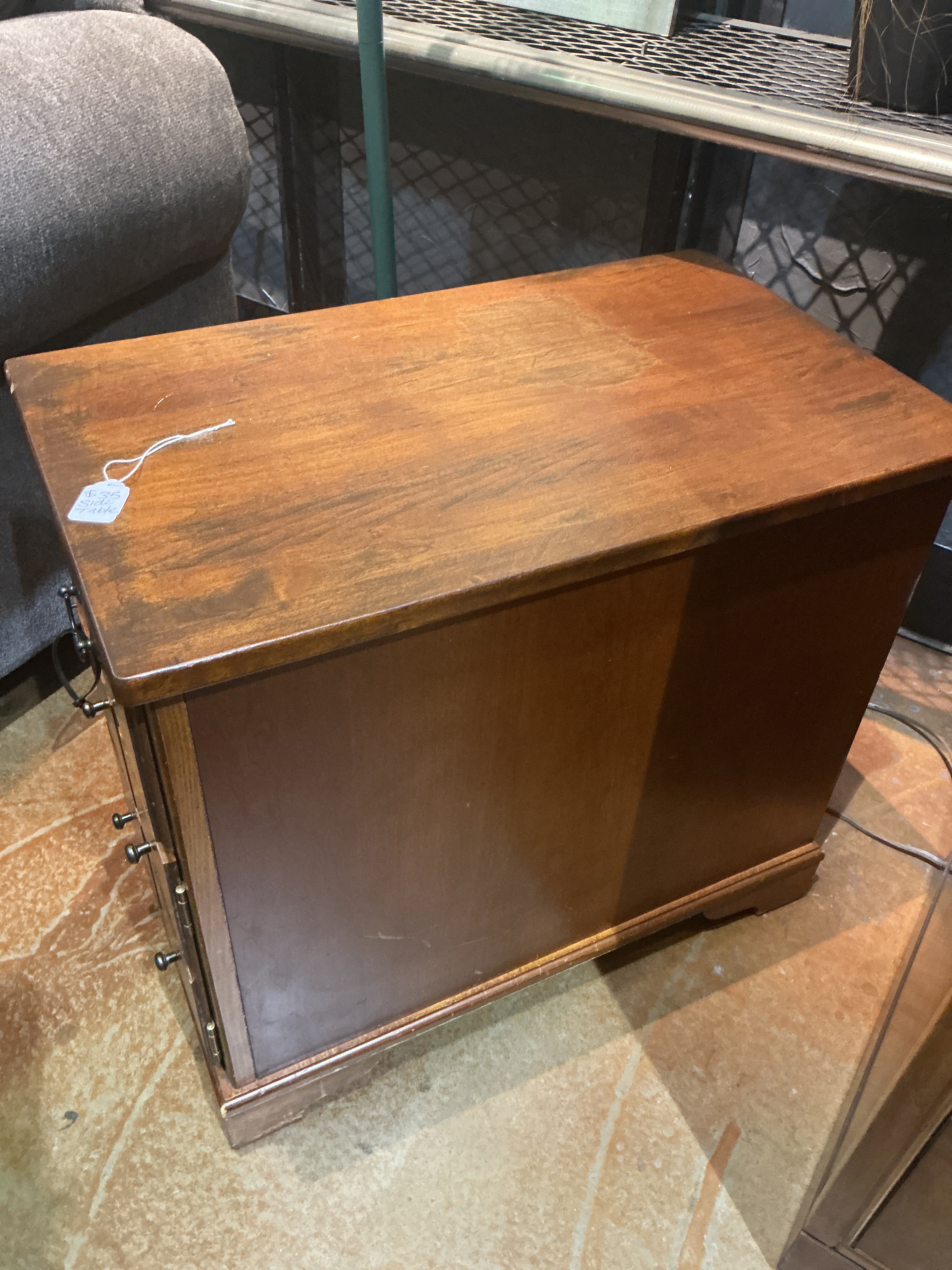 Wood side table