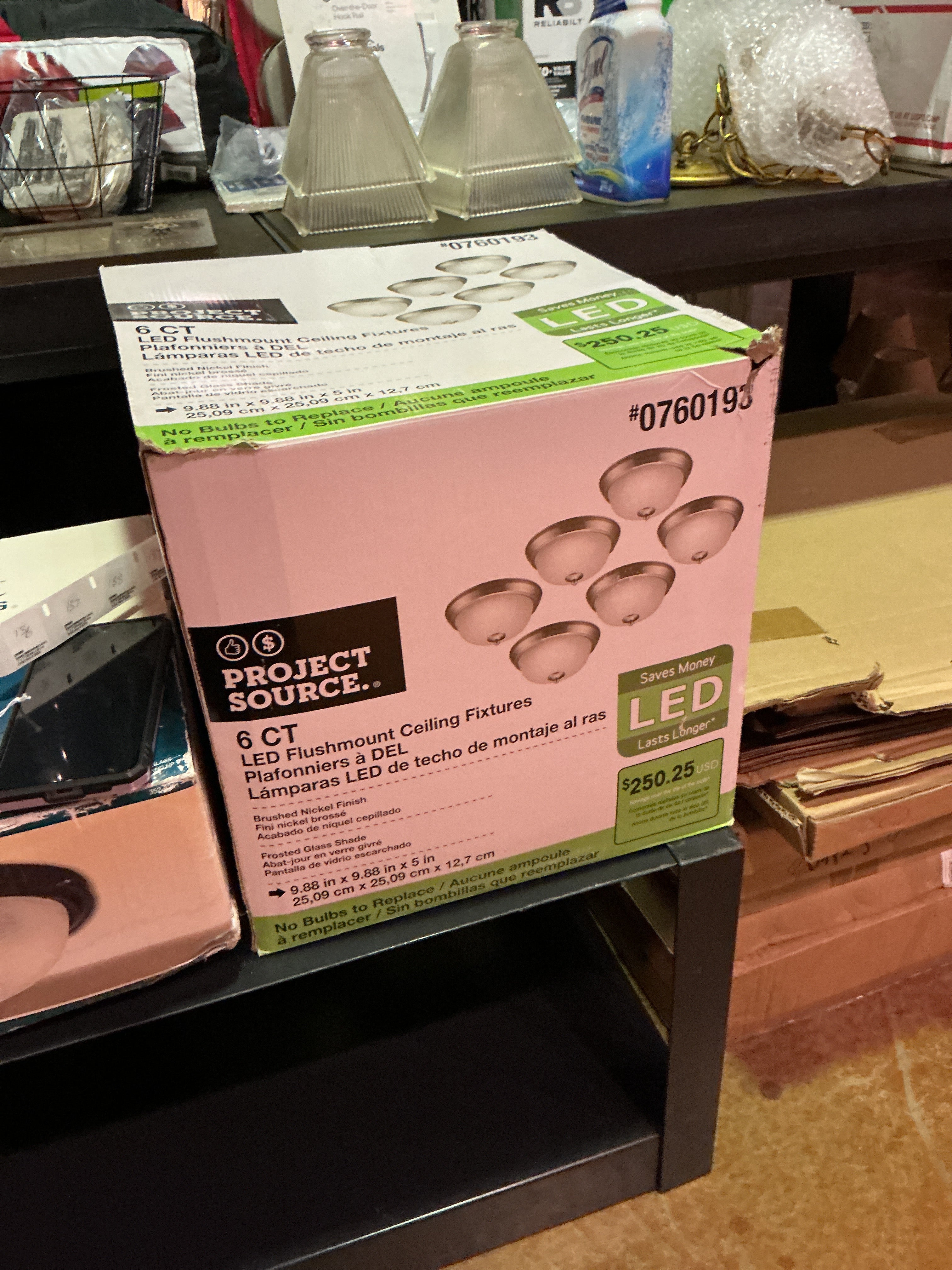 Six count light fixtures