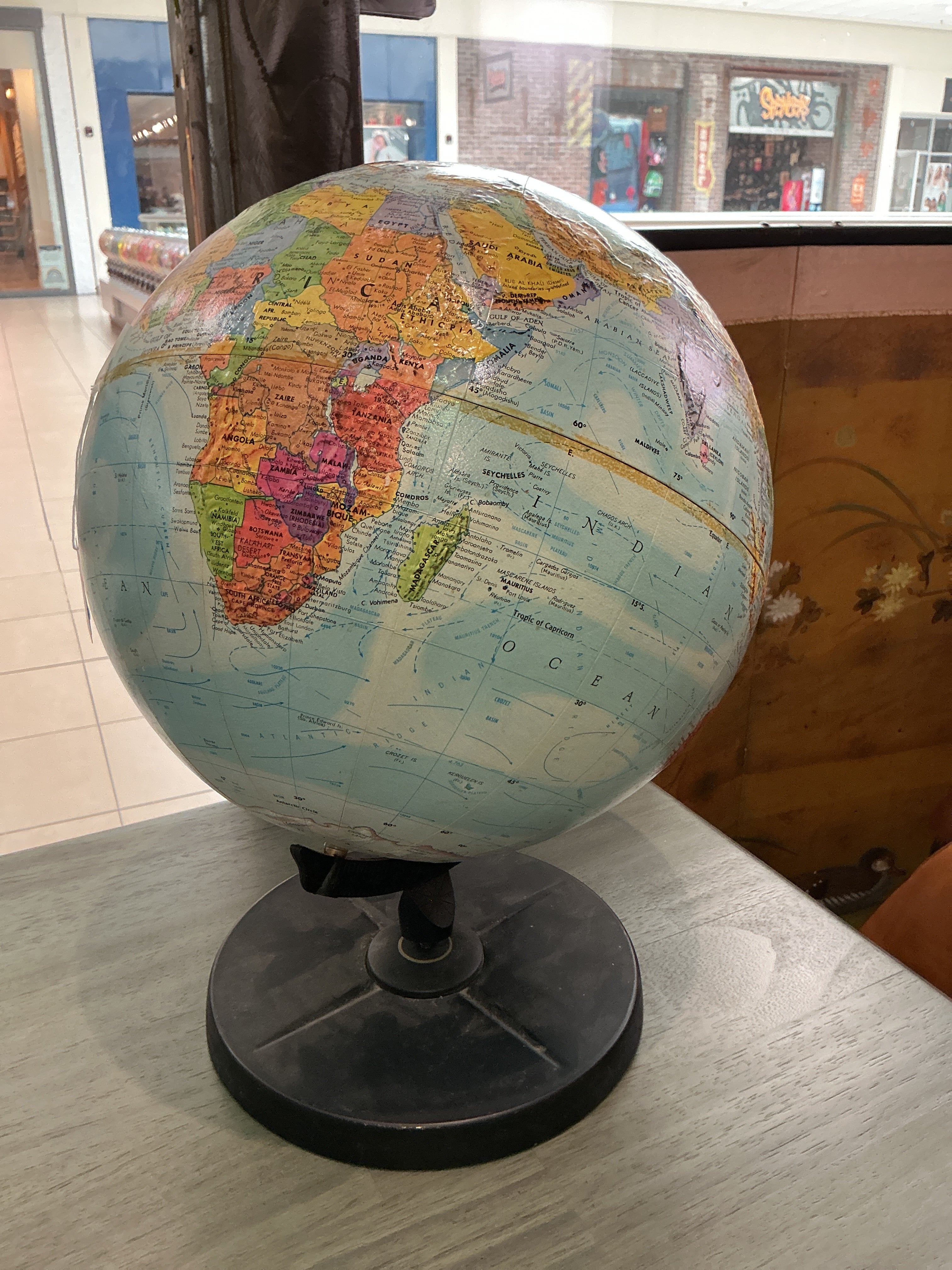 Classic desktop world globe