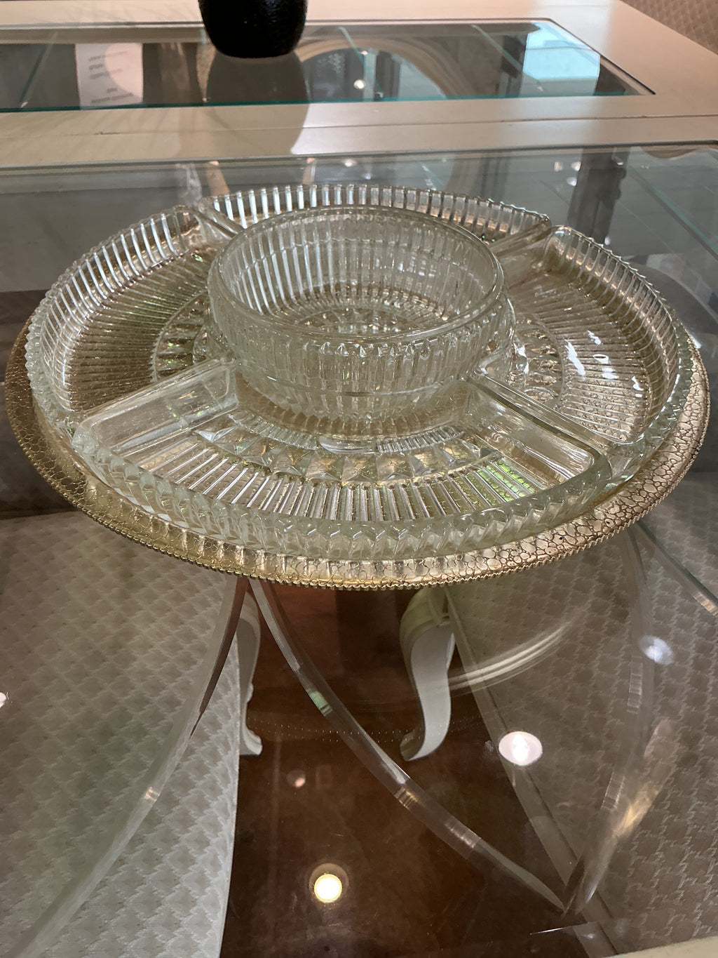 Press, glass, chip, and dip serving set