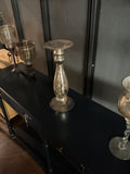 Glass candle holder