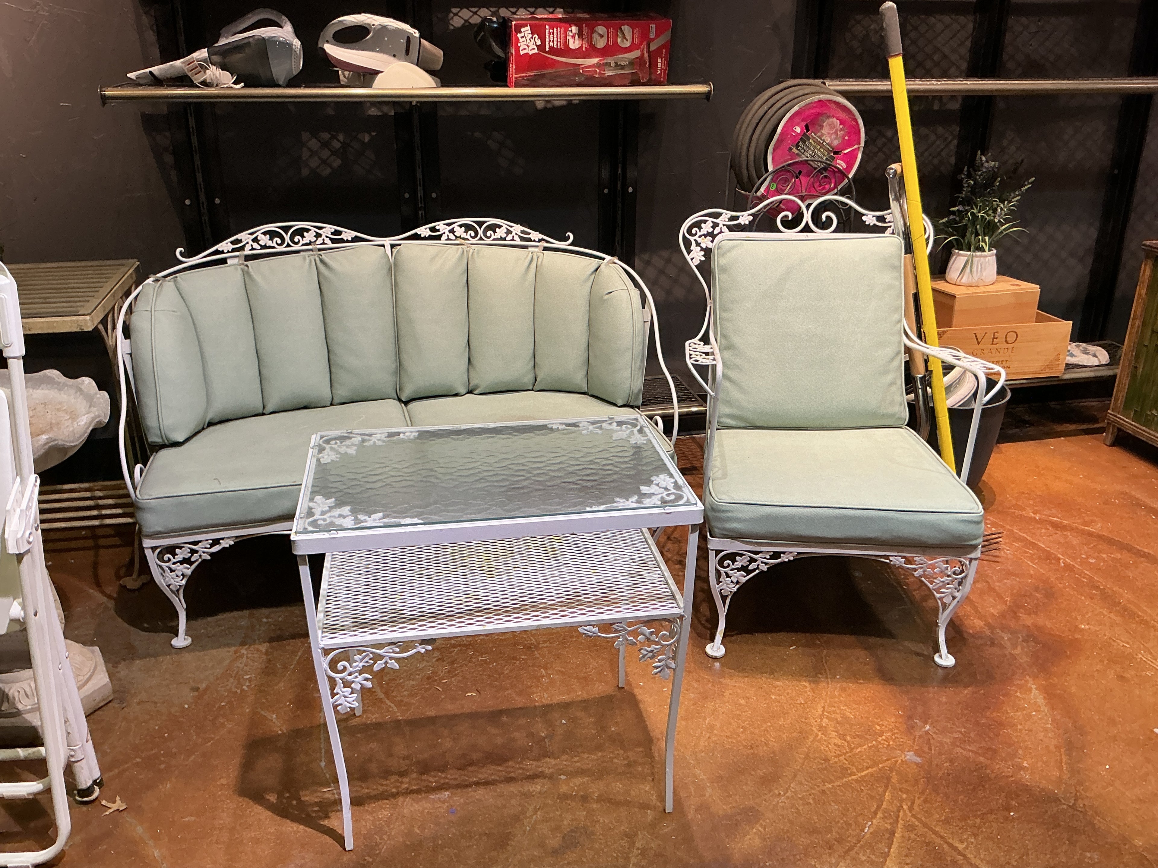 Antique mid century patio set