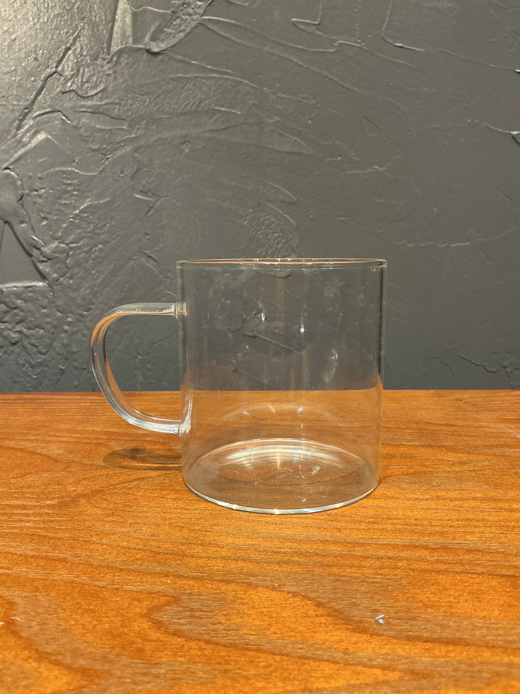 Clear glass mugs